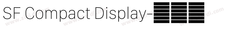 SF Compact Display字体转换